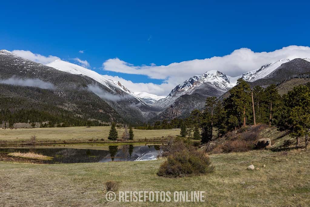 Blick auf den Rocky Mountain Nationalpark